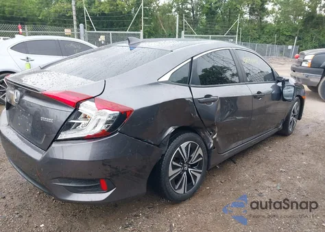 2018 Honda Civic Ex-T from USA, damaged, VIN JHMFC1F37JX035196